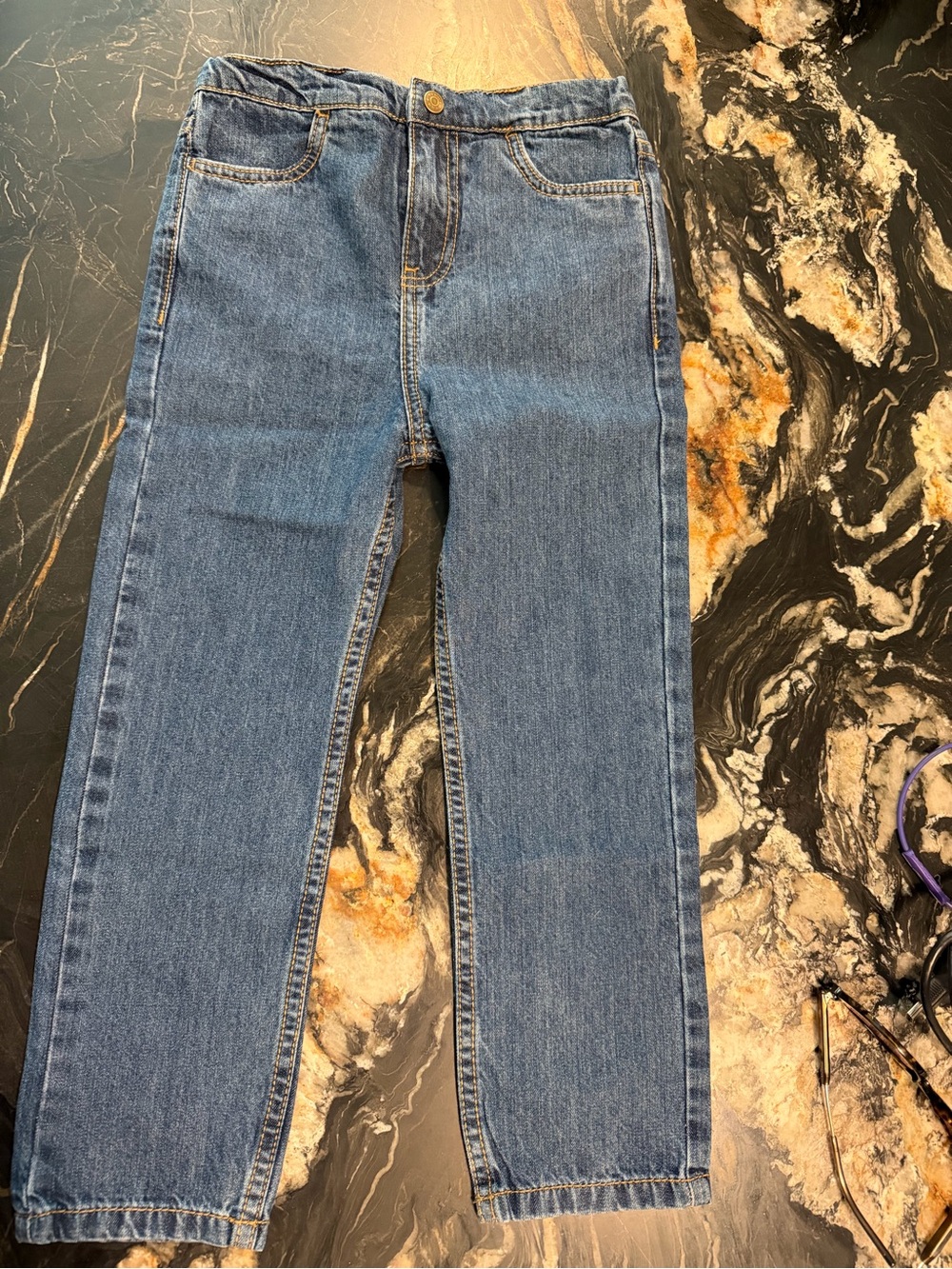 Kids Classic Straight-Leg Jeans in Medium Blue